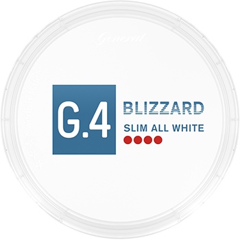 G.4 Blizzard Slim All White Snus