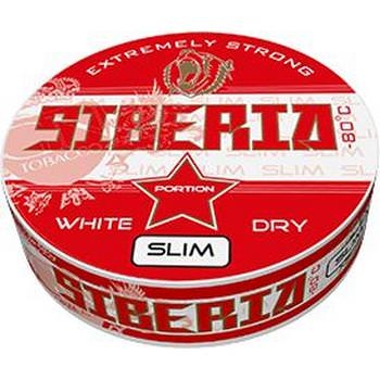 Siberia 80 Degrees Extreme White Dry Slim Red Slim Snus