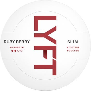 Lyft Ruby Berry Slim All White Snus